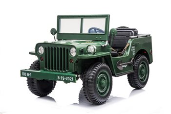 Elbil børn Azeno Explorer Army 4x24V – 3 sæder 100 kg
