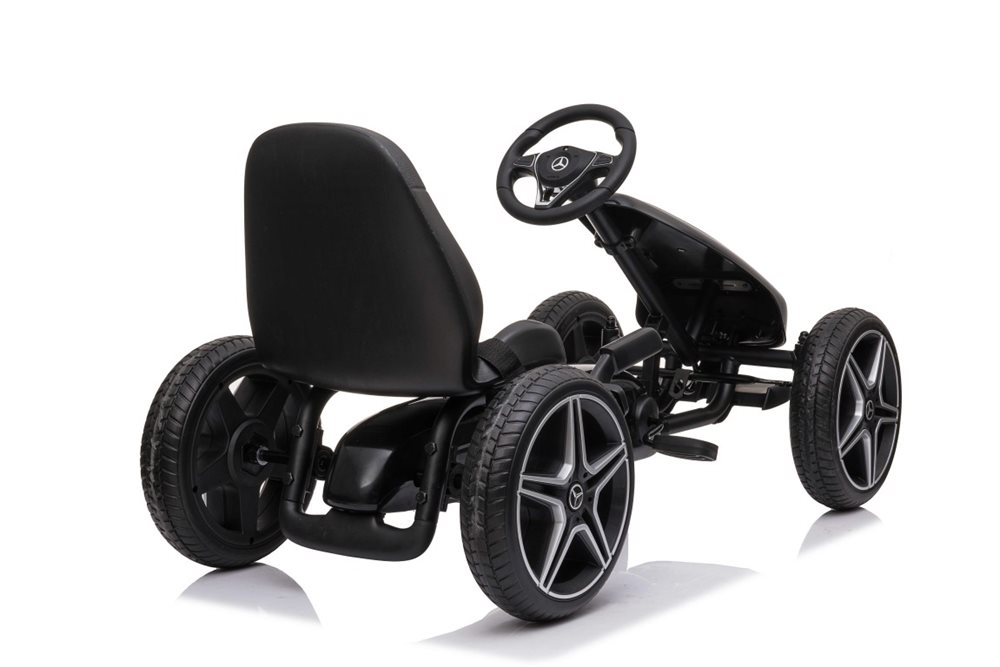 Pedalbil Mercedes Benz gokart sort