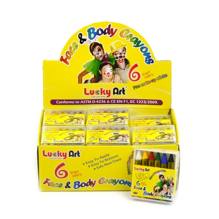 Facial farveblyanter, 6-pack