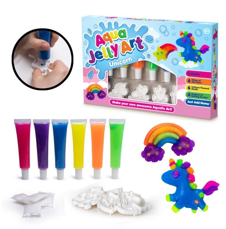 Aqua Jelly Art håndværkssæt Enhjørning
