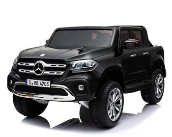 Elbil barn Mercedes X-Class 4x12V Sort – 2 sæder