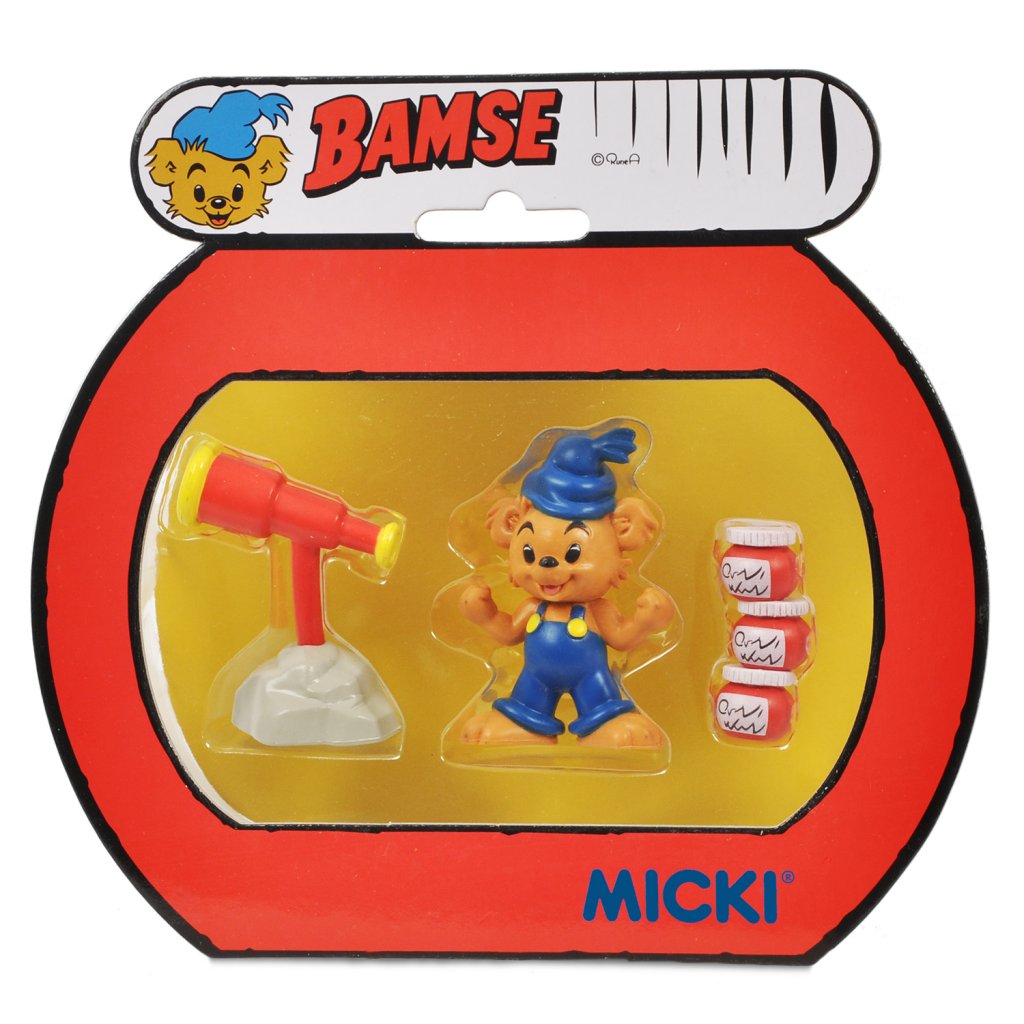 Bamse figurset i en flot gaveæske