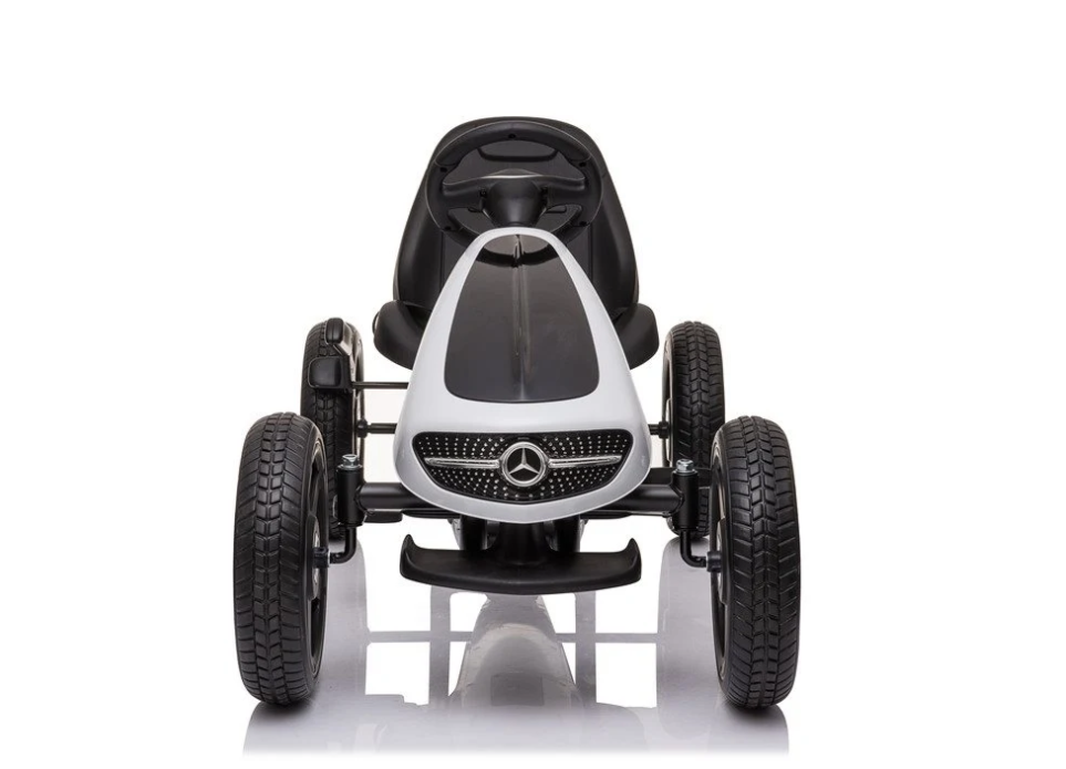 Trampolin Mercedes Benz gokart hvid