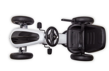 Trampolin Mercedes Benz gokart hvid