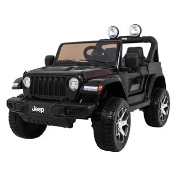 Elbil til børn Jeep Wrangler Rubicon 4x12V Sort