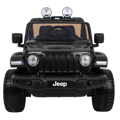 Elbil til børn Jeep Wrangler Rubicon 4x12V Sort