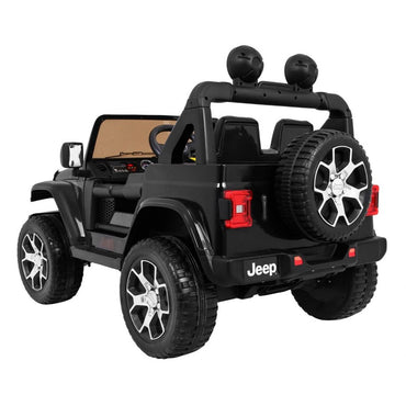 Elbil til børn Jeep Wrangler Rubicon 4x12V Sort