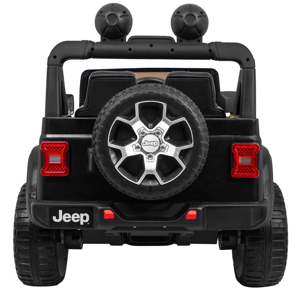 Elbil til børn Jeep Wrangler Rubicon 4x12V Sort
