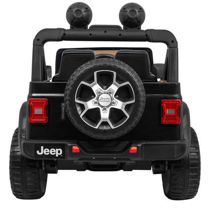 Elbil til børn Jeep Wrangler Rubicon 4x12V Sort