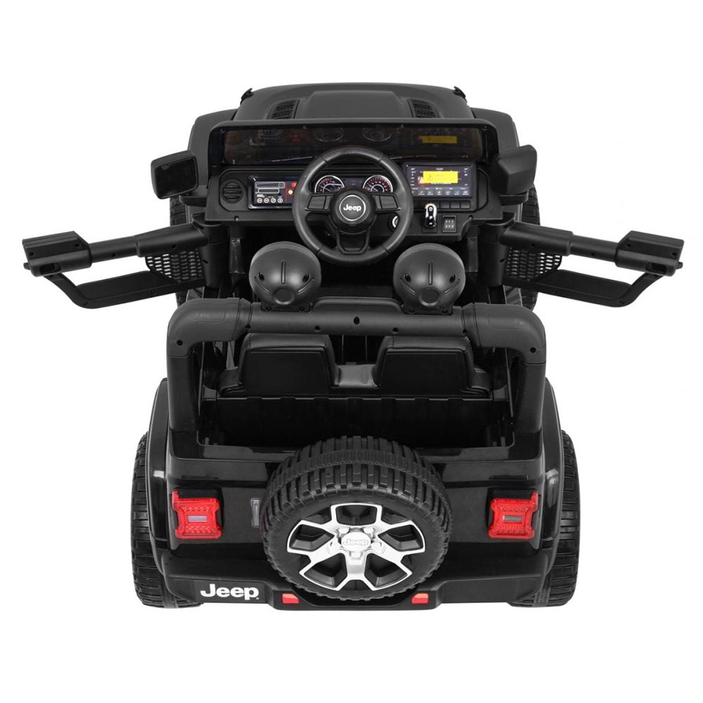 Elbil til børn Jeep Wrangler Rubicon 4x12V Sort