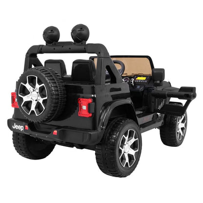 Elbil til børn Jeep Wrangler Rubicon 4x12V Sort