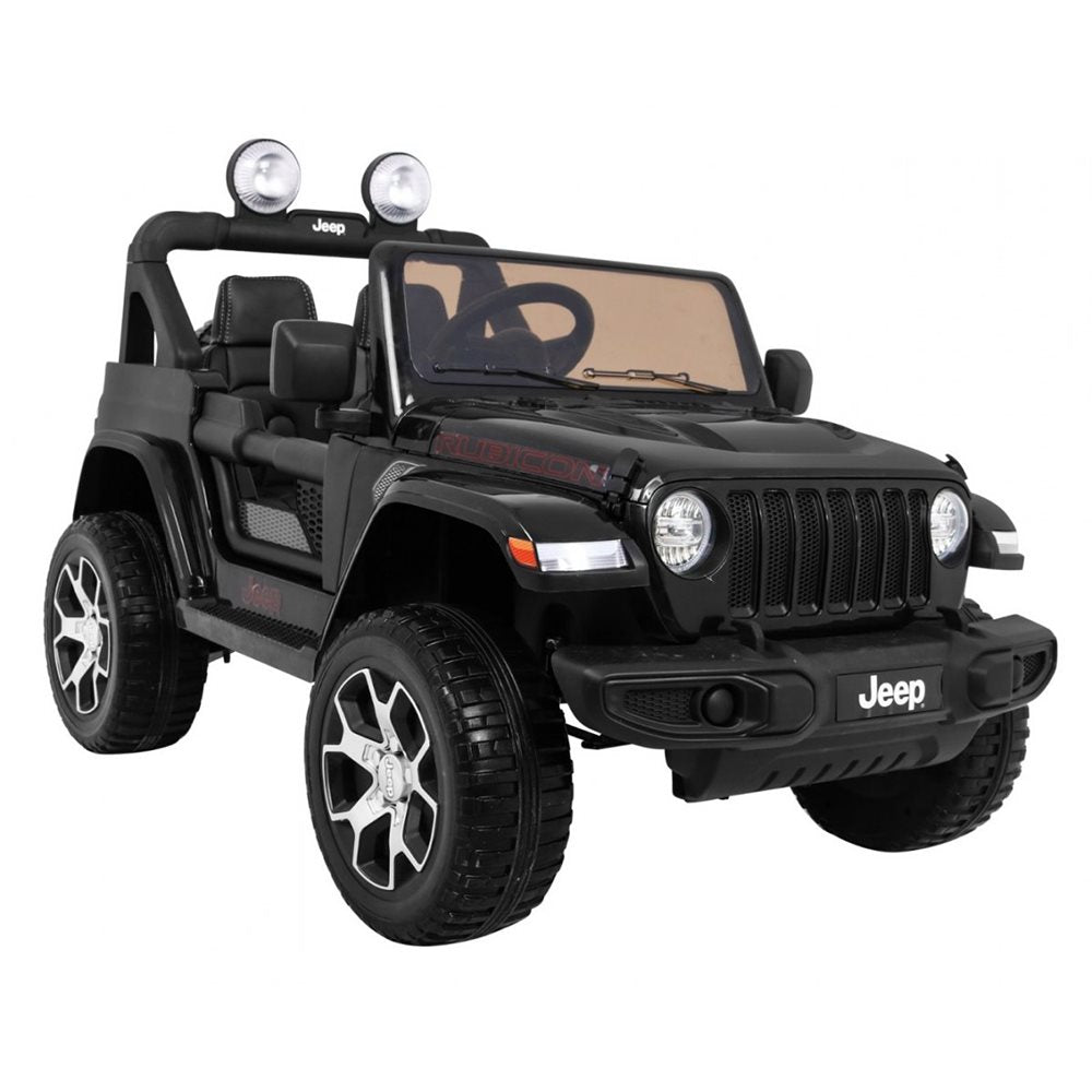 Elbil til børn Jeep Wrangler Rubicon 4x12V Sort