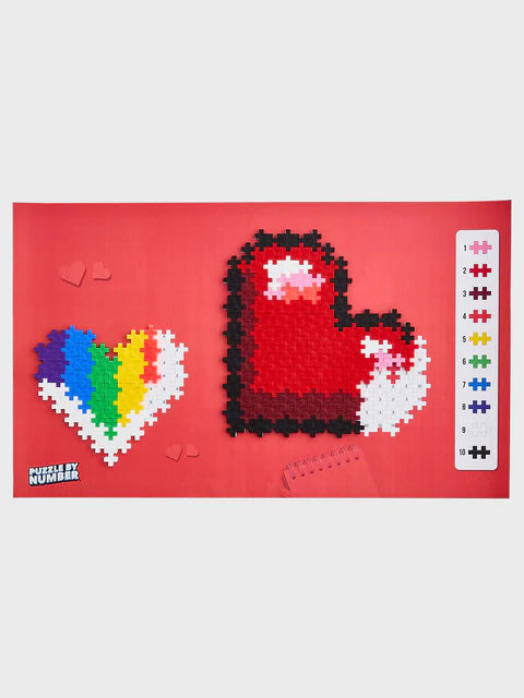 Puzzle By Number - Hjerter