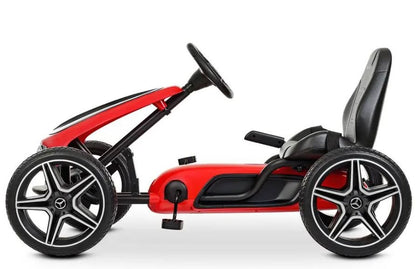 Pedalbil Mercedes Benz gokart rød