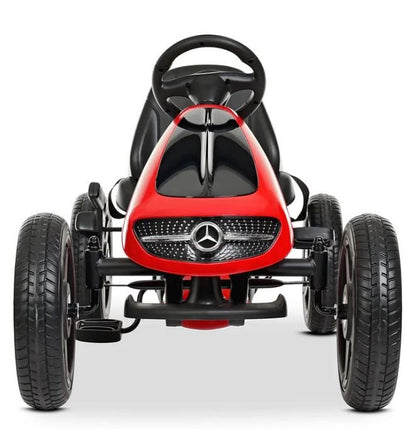 Pedalbil Mercedes Benz gokart rød