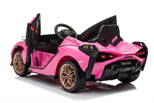 Elbil Barn Lamborghini Sian 12V Rosa