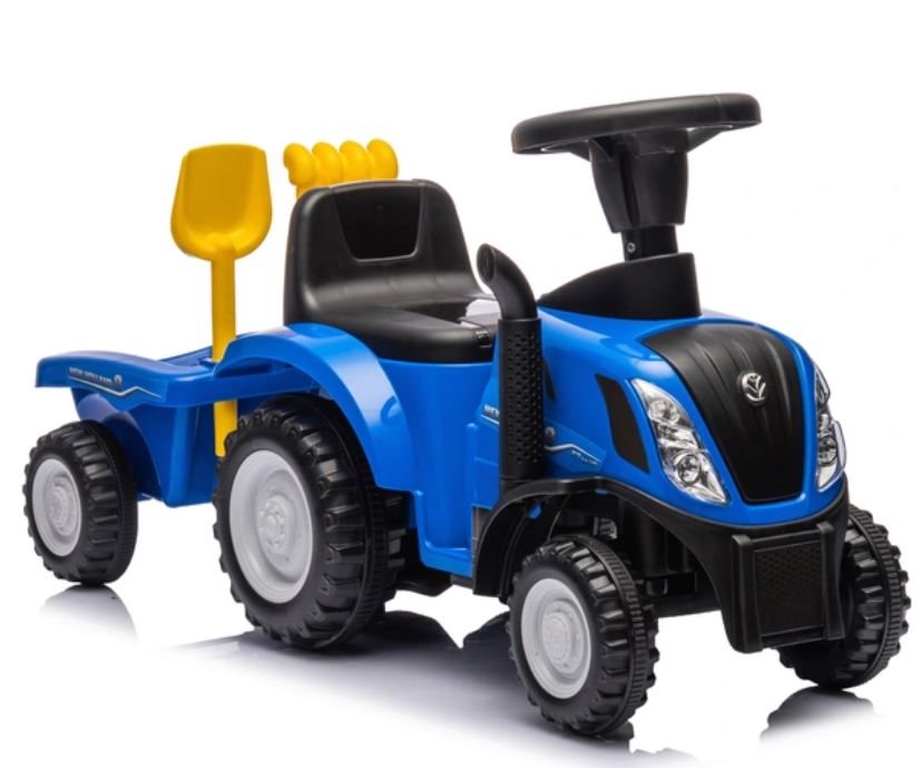 Gåbil New Holland traktor med anhænger
