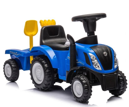 Gåbil New Holland traktor med anhænger