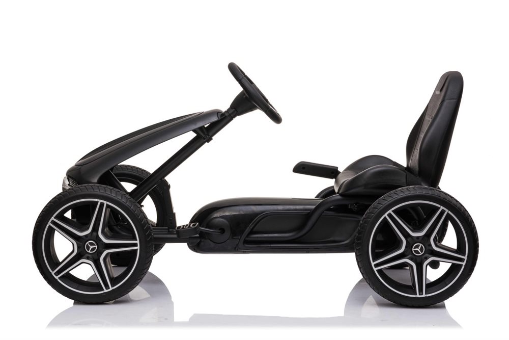 Pedalbil Mercedes Benz gokart sort