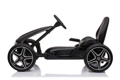 Pedalbil Mercedes Benz gokart sort