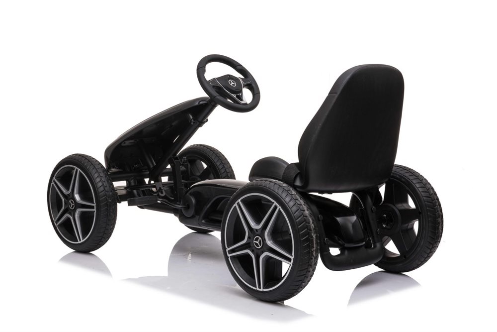 Pedalbil Mercedes Benz gokart sort