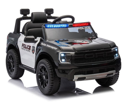 Elbil til børn Ford Ranger Politi med lædersæder