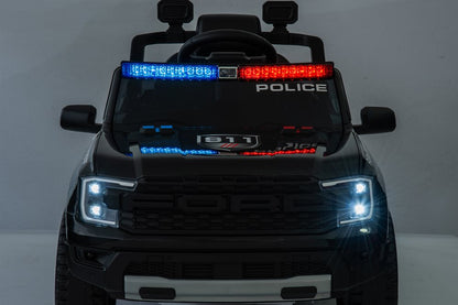 Elbil til børn Ford Ranger Politi med lædersæder
