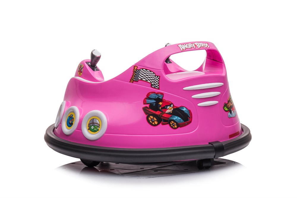 Elbil til børn Angry Birds Bumper Bil Pink