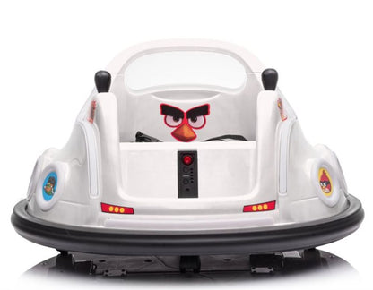 Elbil barn Angry Birds Bumper Bil Hvid
