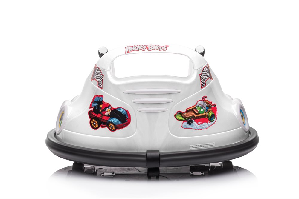 Elbil barn Angry Birds Bumper Bil Hvid