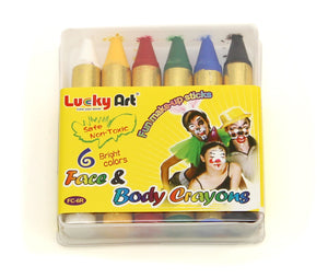Ansiktskritor, 6-pack