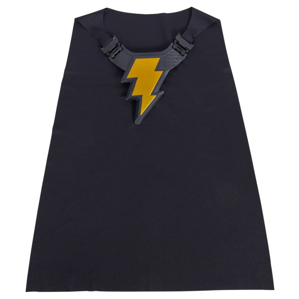 Black Adam mantel med bröstplatta