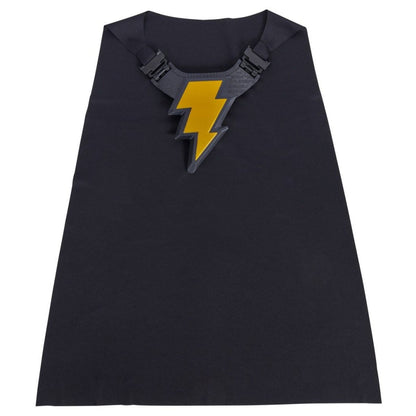 Black Adam mantel med bröstplatta