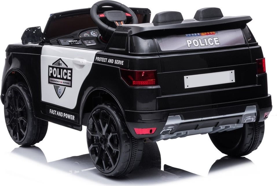 Elbil Børn Azeno Police SUV sort