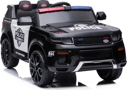 Elbil Børn Azeno Police SUV sort
