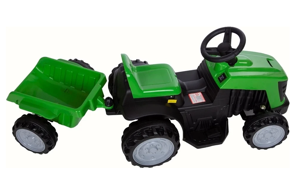 El-traktor barn Azeno 6V grøn