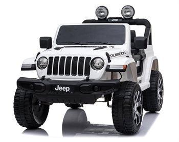 Elbil til børn Jeep Wrangler Rubicon 4x12V Hvid