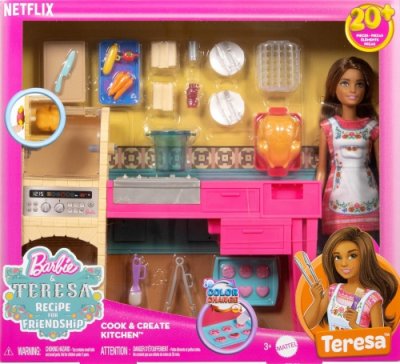 Mattel - Barbie and Teresa Recipe for Friendship Docka and Kitchen Lekset
