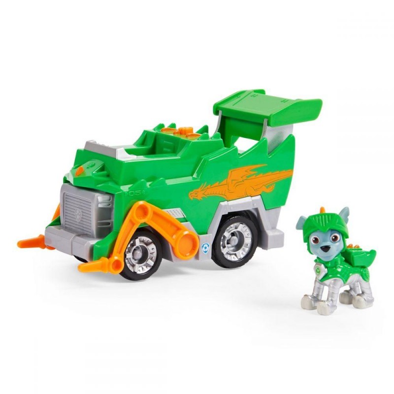 PAW Patrol rescue knight deluxe bil med Rocky Figur