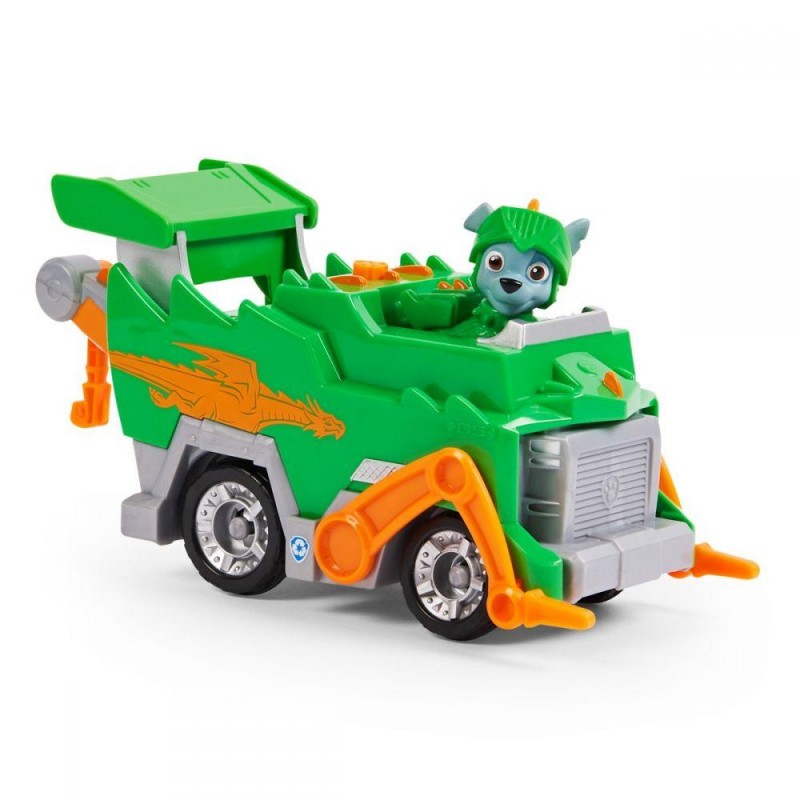 PAW Patrol rescue knight deluxe bil med Rocky Figur