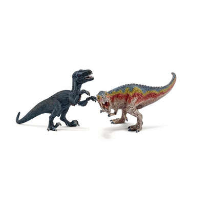 Schleich T-Rex og Velociraptor Figurer – Lille Sæt
