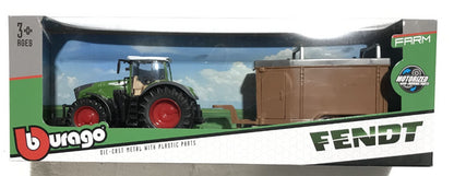 Legetøjstraktor med hesteboks - Fendt 1050 Vario - Burago
