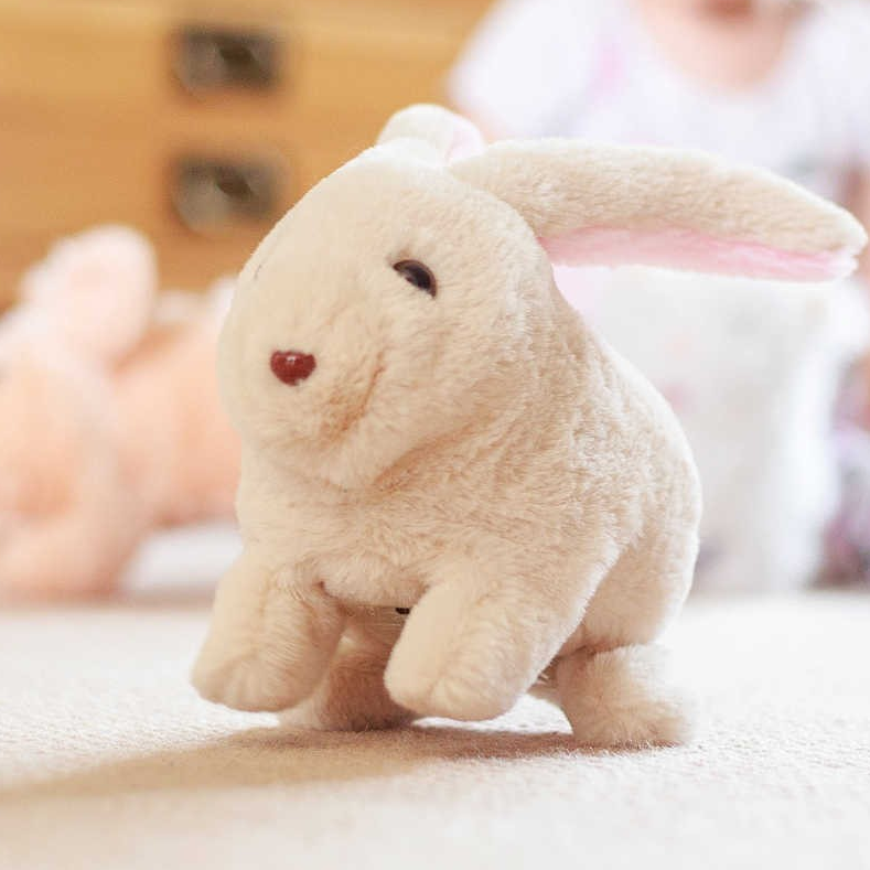 Jumping Rabbit gør også støj og bevæger sig på ørerne