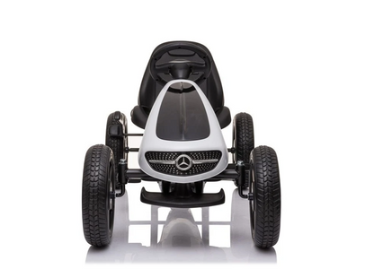 Trampolin Mercedes Benz gokart hvid