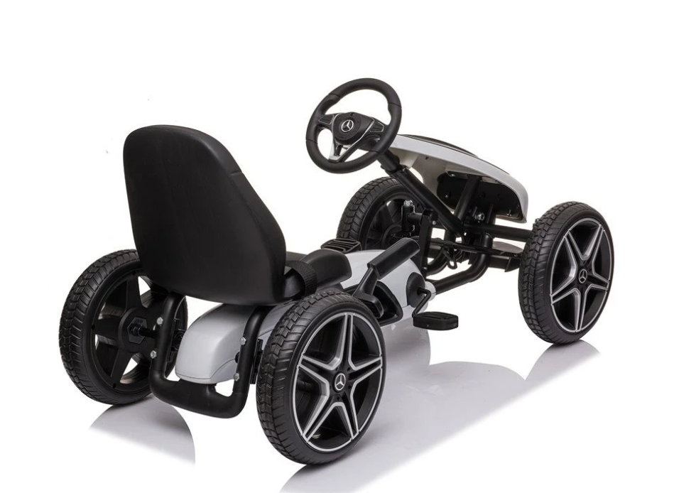 Trampolin Mercedes Benz gokart hvid