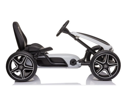 Trampolin Mercedes Benz gokart hvid