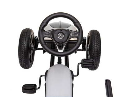 Trampolin Mercedes Benz gokart hvid