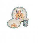 Paw Patrol Skye, ECO bambus, Aftensmad, 3 dele