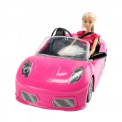 Doll med lyserøde legetøj