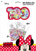 Minnie Mouse farvelægning bog med klistermærker